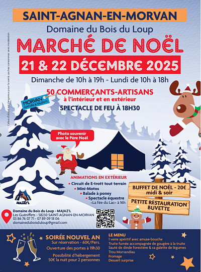 Affiche marché de Noël